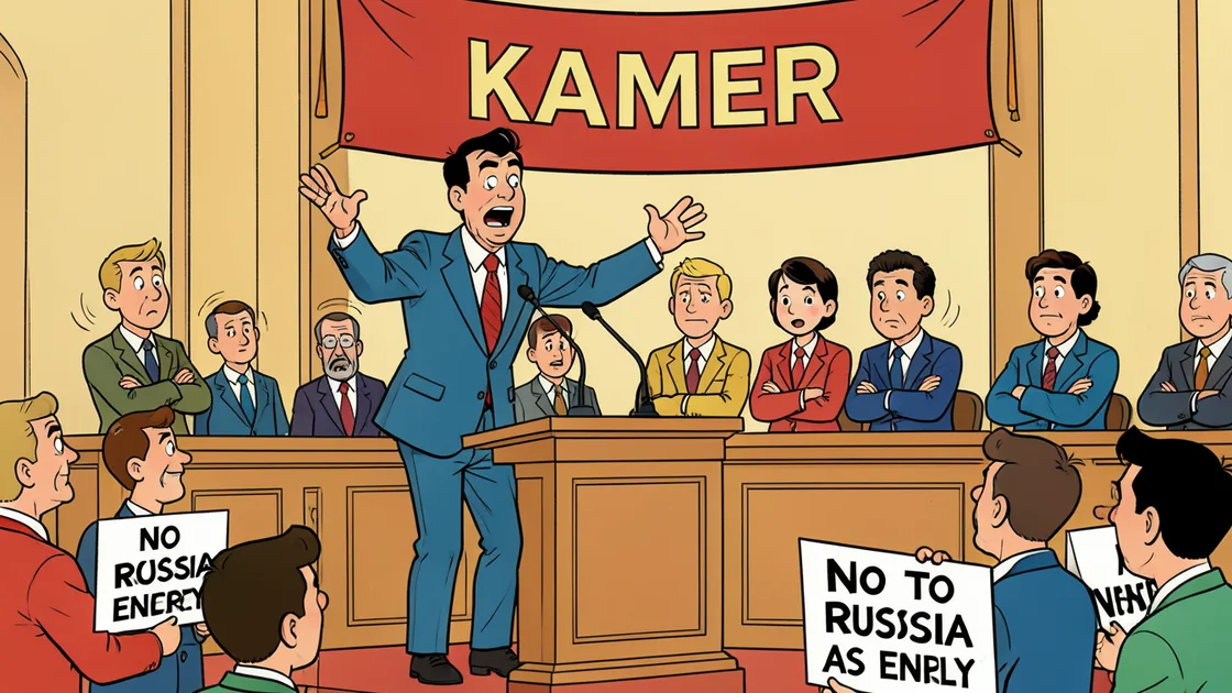 Cartoon: Motie Dekker over Rusland als vijand van Nederland