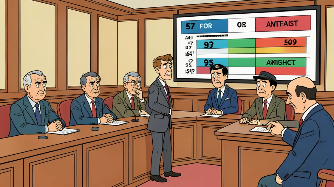 Cartoon: Motie over beperking van vetorechten