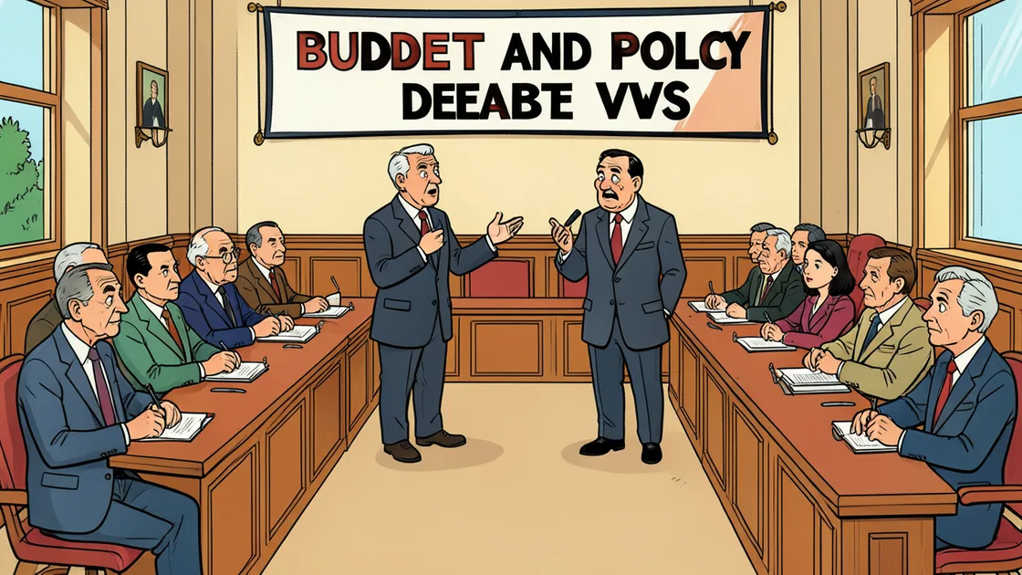 Cartoon: Debat over begroting en beleid VWS
