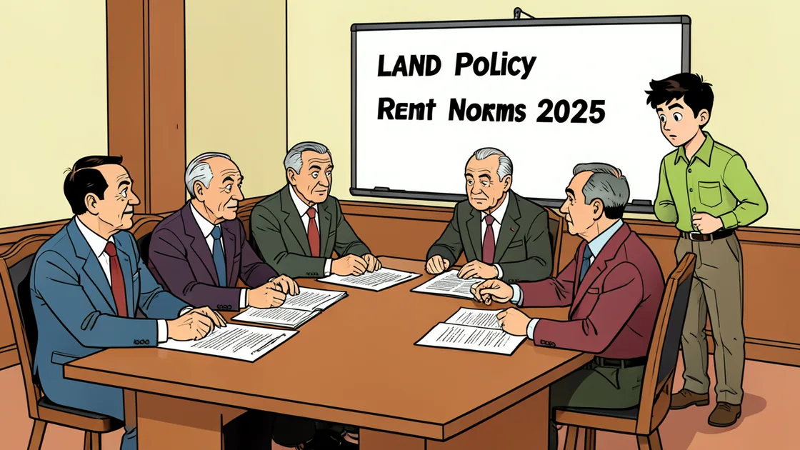 Cartoon: Debat over agrarisch beleid en pachtnormen