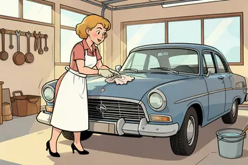 Esmé kwam garage binnen op hoge hakken, maar is inmiddels een detailer van topniveau