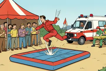 Stuntman die naar ziekenhuis moest na megasprong over tent Zwarte Cross reageert: ‘Gaat goed, alleen een beetje hoofdpijn’