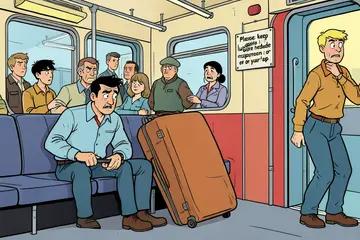 Mensen die extra plekken bezet houden in de trein zijn horken