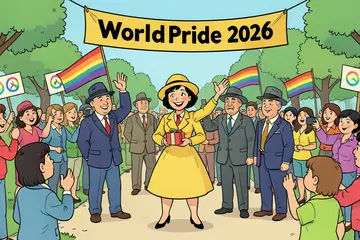 Máxima bij ‘historische viering’ WorldPride in Vondelpark, koningin krijgt aandenkens mee