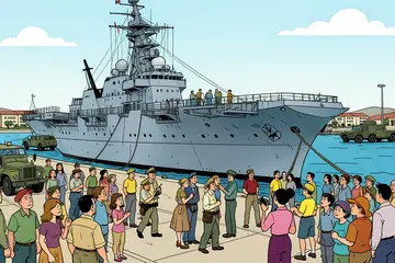 USS Lincoln arrives at San Diego base after record-breaking deployment, with families gathered to greet crew – live
