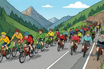 Mooie kans voor Arensman: vluchters met ruime voorsprong op weg naar Alpe d’Huez