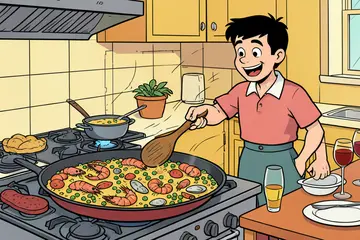 Wat Eten We Vandaag: Eenpanspaella met chorizo en zeevruchten