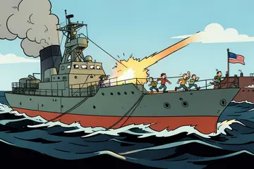 Leger VS valt tanker aan die blokkade Iraanse havens wilde doorbreken