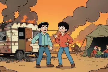 Nederlands stel geëvacueerd door grote natuurbrand in Frankrijk: ‘Weten niet of onze caravan er straks nog staat’