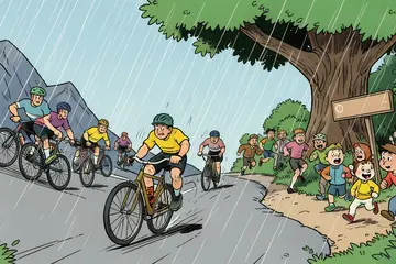 LIVE Tour de France | Arensman mist na pech aansluiting met kopgroep, enorme hoosbui aan finish van zware Vogezenrit