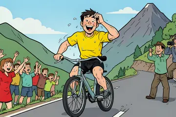 Bier, feest en Hazes: Tourdebutant Tim van Dijke geniet van gekkenhuis op Alpe d’Huez