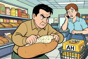 Klanten klagen dat er ‘amper kaas’ zit op kaasruitbroodje van AH, bedrijf zwicht