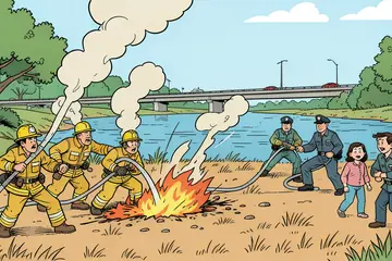 Grote natuurbrand in Geffen onder controle, nablussen zal nog enige tijd duren