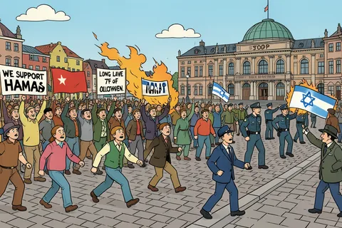 Pro-Palestijnse demonstratie ontbonden in Amsterdam