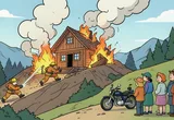 Brand bij Hitler's Eagle's Nest in Duitsland