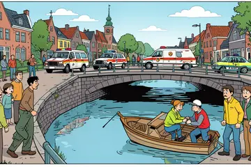 Leiden – PRIO 1 – Zijlpoortsbrug – Ongeval