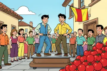 Ruiz & Gavi's reward for win... 150kg of tomatoes