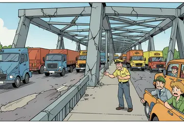 66 vrachtwagens in kwartier over verboden Merwedebrug; Rijkswaterstaat staat machteloos