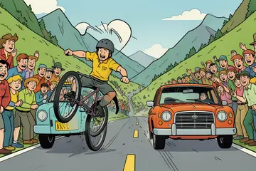 Renner vliegt door achterruit auto op Alpe d’Huez: ‘Tourorganisatie verdient miljoenen, maar het is gewoon niet veilig’