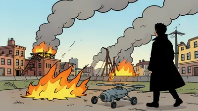 Brand in Sint-Petersburg na droneaanval