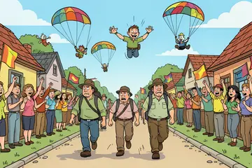 Live Vierdaagse 2026 | Paragliders begroeten lopers op pittig stuk • Ronald is er al, Simon bijna