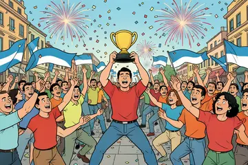 Argentijnen zijn trots na winst tegen Engeland, Buenos Aires viert feest