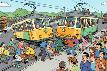Vijftien gewonden na trambotsing op Erasmusbrug, burgemeester Schouten: ‘Het is een enorme klap geweest’