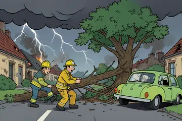 Naderend noodweer geeft hulpdiensten in door droogte en bosbranden geteisterd Frankrijk mogelijk wat lucht