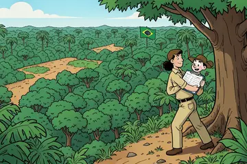 Amazon deforestatie daalt tot recordlaag