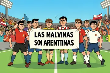 ‘Las Malvinas son Argentinas’: waarom een spandoek na de WK-wedstrijd zo gevoelig ligt