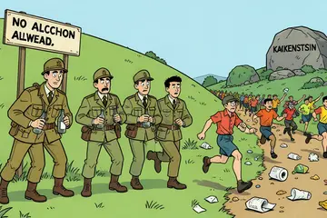 Britse militairen mogen nog niét drinken • Eerbetoon aan ‘goedemorgen-man’ • Loperspoep en wc-papier teisteren ‘Kakkenstein’
