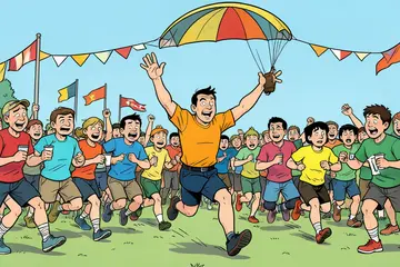 Live Vierdaagse 2026 | Paragliders begroeten lopers op pittig stuk • Ronald is als eerste bij de finish