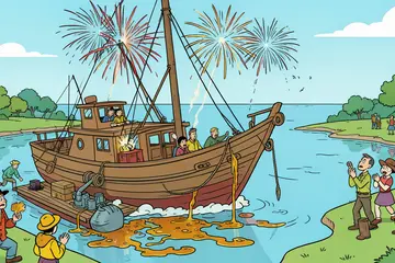 Olielek oorzaak last minute afgelasting Vierdaagsevuurwerk: ‘Het lag op en tussen het knalwerkwerk’