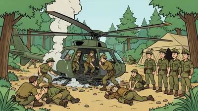 Crash militaire helikopter in Bosnië