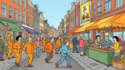 Koningsdag 2027 — dinsdag 27 april oranje boven