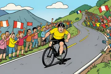 Van fan in 2018 naar koploper in 2026: Arensman geniet van feest op Alpe d'Huez