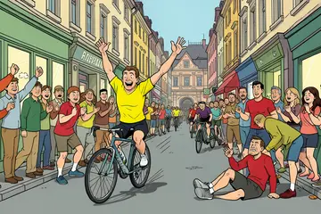 Magistraal! Mathieu van der Poel zorgt voor prachtig slotakkoord en wint zinderende etappe op Champs-Élysées