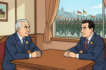 Aliyev says former Russian and German officials were in Baku for possible meeting over Ukraine