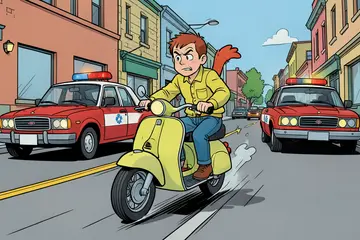 Scooter heeft geen kenteken, dan besluit bestuurder te vluchten met snelheden boven de 100 km/u