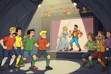 Zelfs Messi moest wachten in de catacomben, maar op het veld leverde dit commerciële circus alsnog spektakel op