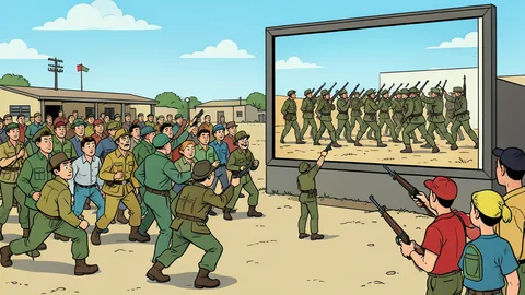 VS uitzenden executie militair live