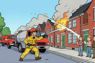 Brand in Groningen op Zilverlaan