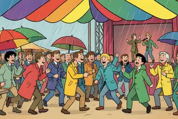 Buien trekken over terrein • Dit kost een muntje • Bier vloeit al volop