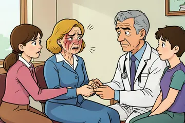 Als Amare (31) vertelt hoe ze aan haar verwondingen in haar gezicht is gekomen, valt dokter Rutger stil