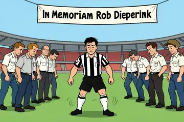 Heel betaald voetbal staat stil bij Rob Dieperink: minuut stilte en rouwbanden