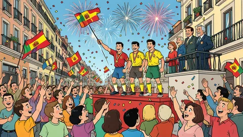 Spanje WK-winnaar in Madrid