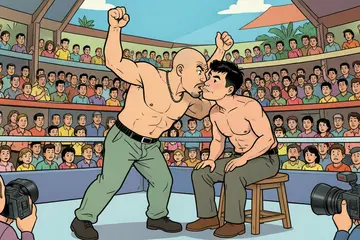 Frappante clash in Thailand met zelfs tijd voor een kusje: Tyson Fury wint, gevecht met Joshua stap dichterbij