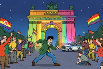 Brandenburger Tor licht op in regenboogkleuren na aanslag Berlijn: ‘We laten vrijheid niet afpakken’