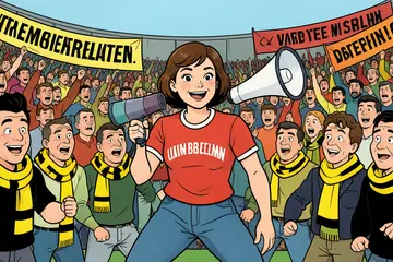 Marieke runt een fanaccount van een Duitse voetbalclub: ‘Na twee maanden stond ik tussen de ultra’s’