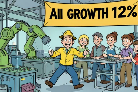 Industrie groeit 12% door AI